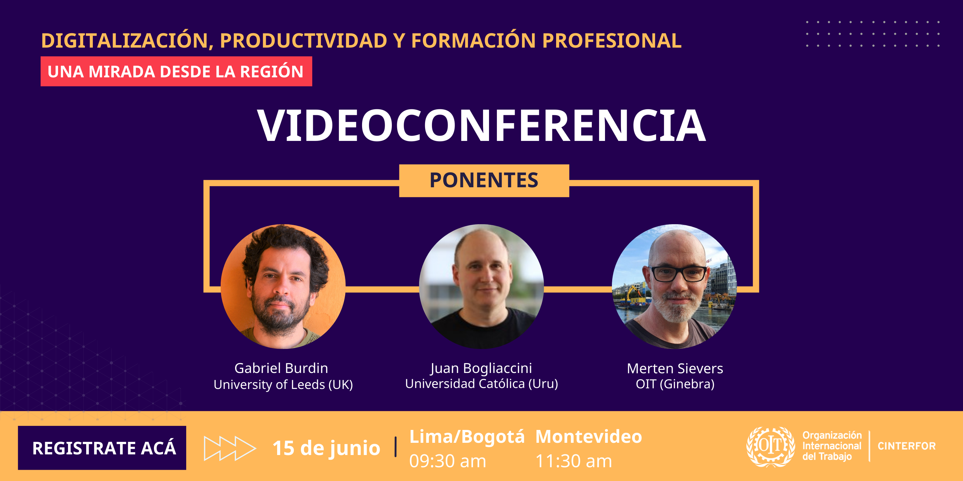 Banner promocional de la Videconferencia